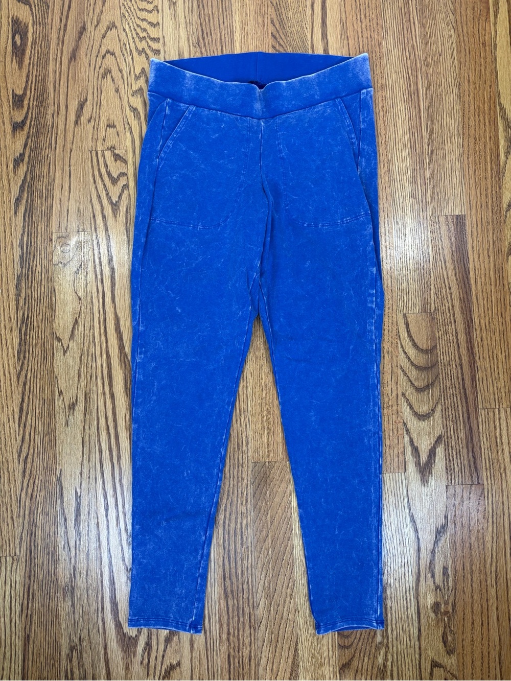torrid Royal Blue Velvet Wash Stretch Leggings (00)
